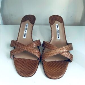 Manolo Blahnik kitten heel